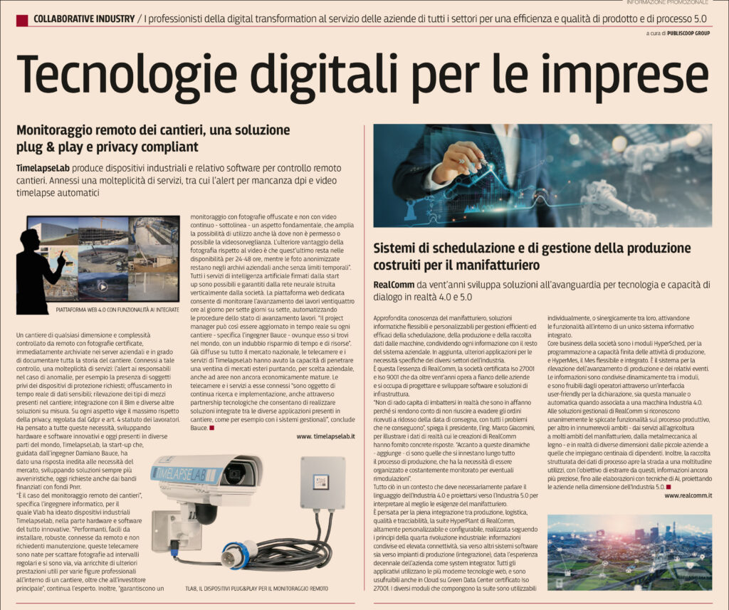 Digitalizzazione industria edile