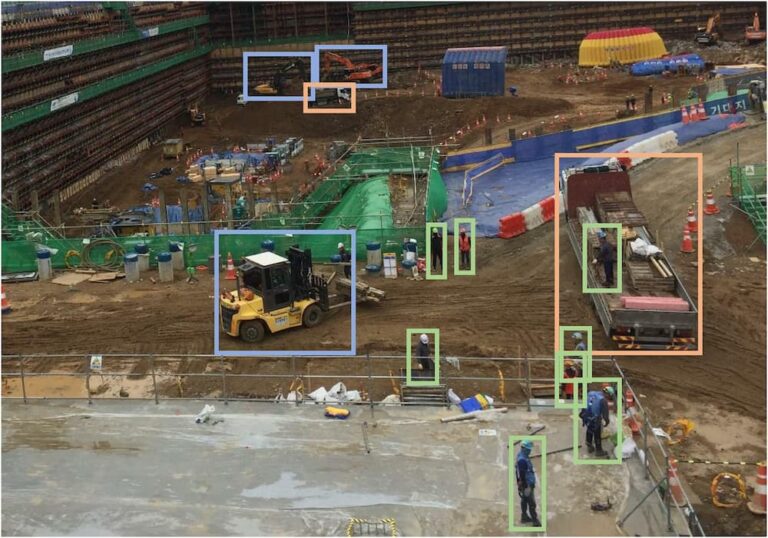 infrastructure monitor: individualization of moving elements on the construction site