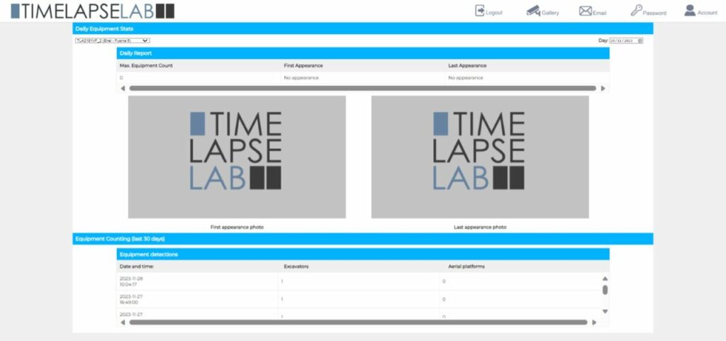 timelapse software screen