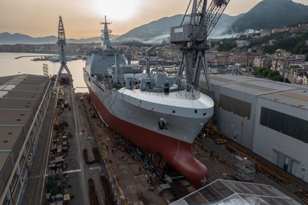 image of a ship in a shipyard