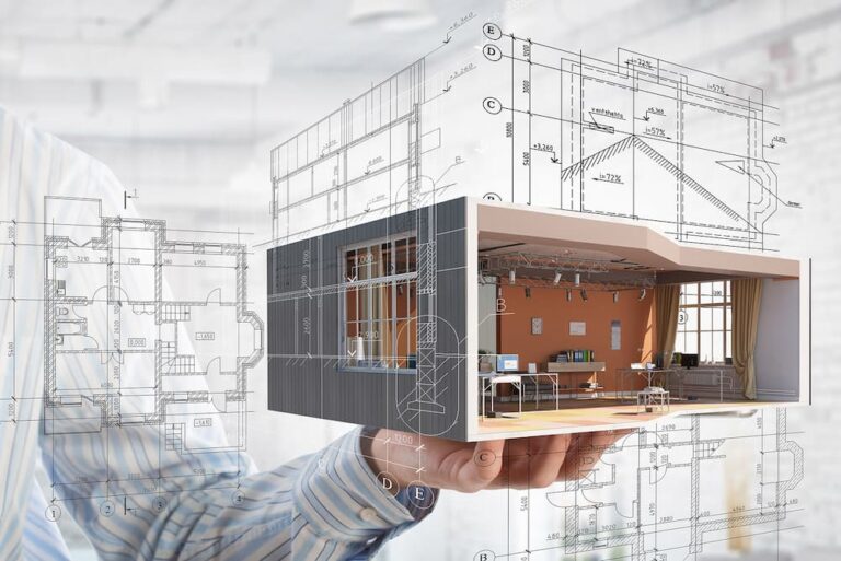 example of digital innovation in construction: 3d project of a house