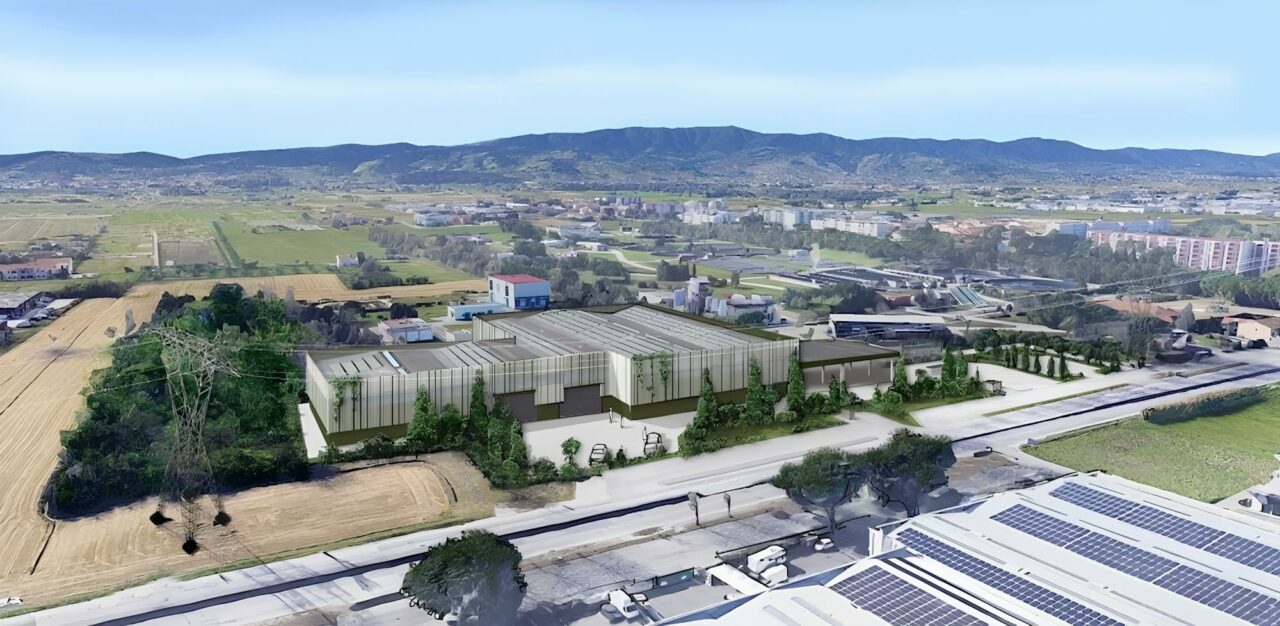 Immagine dall'alto dell'hub tessile di Prato