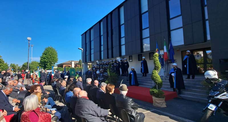 immagine dell'inaugurazione della nuova sede della polizia locale di sassuolo
