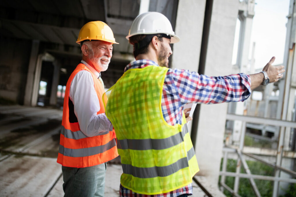 Group of construction engineer working in construction site and management in the construction site